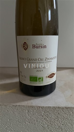 Alsace Määrittelemätön Grand Cru Agathe Bursin Zinnkoepflé 2023