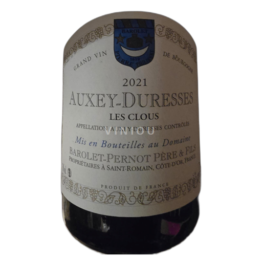 Borgoña Auxey-duresses Barolet-Pernot Père & Fils Les Clous 2021