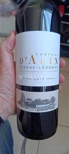 Burdeos Pessac-Léognan Château Alix 2017