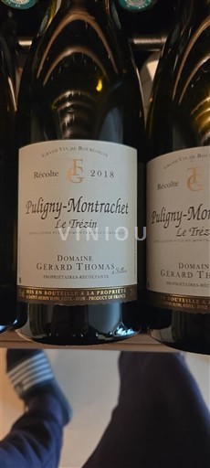 Burgundia Puligny-montrachet Domaine Gérard Thomas Le Trézin 2018