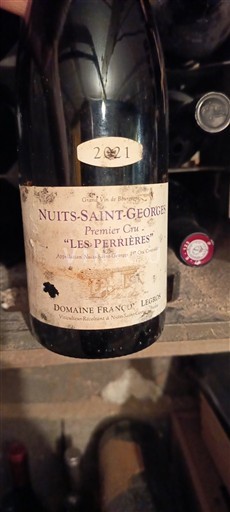 Burgundia Nuits-Saint-Georges Premier Cru Domaine François Legros Les Perrières 2021