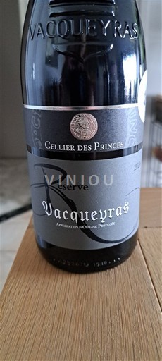 Rhône-dalen Vacqueyras Cellier des Princes Réserve 2020