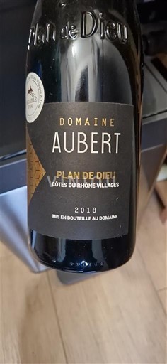 Vallée du Rhône Domaine Aubert Plan de Dieu 2018
