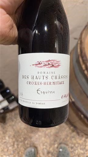 Rhône-dalen Crozes-Hermitage Domaine Hauts Châssis Esquisse 2021