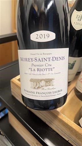 Burgundia Morey-saint-denis Premier Cru Domaine François Legros La Riotte 2019