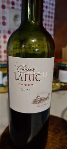 Vinos Rouge sec Château Latuc 2021 Francia Sudoeste Cahors AOC
