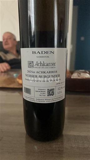 Baden Kaiserstuhl Achkarrer Winzer 2025