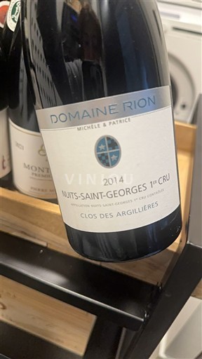 Burgundia Nuits-Saint-Georges Premier Cru Domaine Rion Clos des Argillières 2014