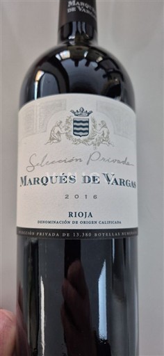 La Rioja Rioja Marqués de Vargas Selección Privada 2016