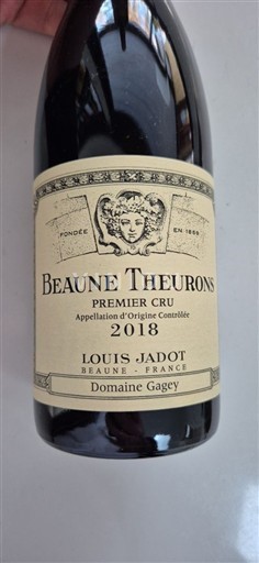 Burgundi Beaune Premier Cru Louis Jadot Beaune Theurons 2018