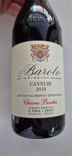 Piemonte Barolo Chiara Boschis Azienda Agricola E. Pira e Figli Cannubi 2018