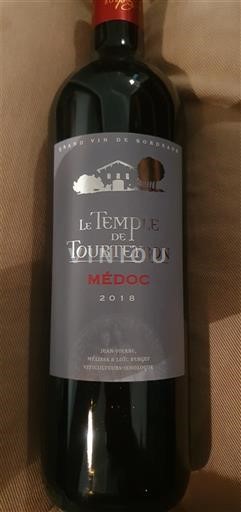 Burdeos Médoc Le Temple de Tourteyron 2018