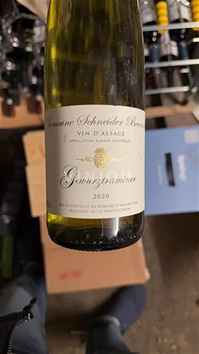 Ельзас Domaine Schneider Bernhard 2020