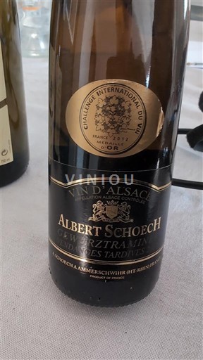 Alsace Määrittelemätön Vendanges Tardives Albert Schoech Gewurztraminer Vendanges Tardives Ei vuosikertaa