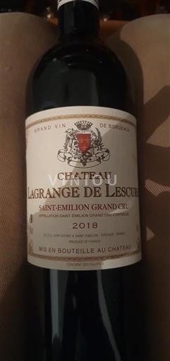 Bordeaux Saint-Émilion Grand Cru Grand Cru Château Lagrange de Lescure 2018