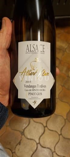 Alsacia Albert Klur Lieu dit HINTERBURG 2015
