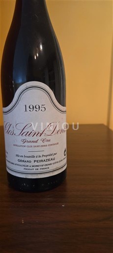 Burgundia Clos-saint-denis Grand Cru Gérard Peirazeau 1995