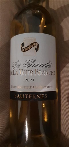 Bordeaux Sauternes Château La Tour Blanche Les Charmilles de La Tour Blanche 2021