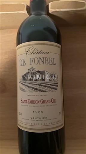 Bordeaux Saint-Émilion Grand Cru Château Fonbel 1989