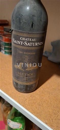 Burdeos Médoc Château Saint-Saturnin Cru bougeois 1982