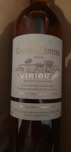 Bordeaux Loupiac Grand Plantier 2018