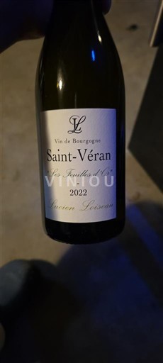 Burgundia Saint-Véran Lucien Lucasson Les Feuilles d'Or 2022
