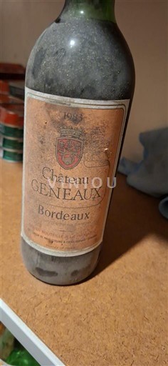 Bordeaux Château Geneaux 1983