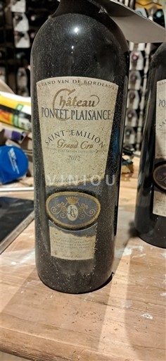 Bordeaux Saint-Émilion Grand Cru Château Pontet Plaisance 2012