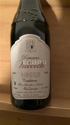 Corsica Ajaccio Domaine Vaccelli Tradition 2005