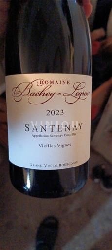 Burgundia Santenay Domaine Bachey-Legros Vieilles Vignes 2023