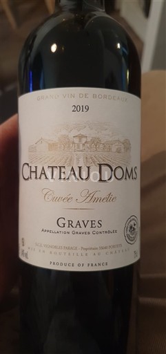 Burdeos Graves Château Doms Amélie 2019