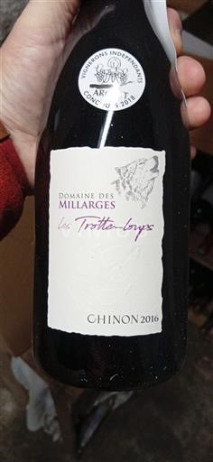 Valea Loarei Chinon Domaine Millarges Les Trotte-Loups 2016