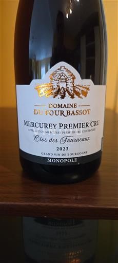 Burgundia Mercurey Premier Cru Domaine Four Bassot Clos des Fourneaux 2023