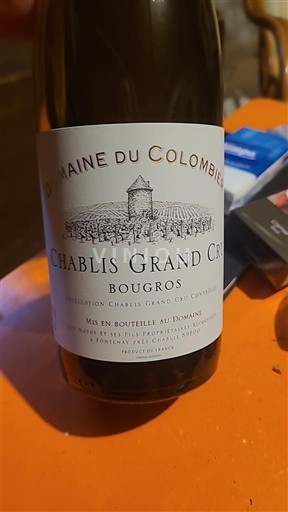 Burgundia Chablis Grand Cru Domaine Colombier Bougros 2023