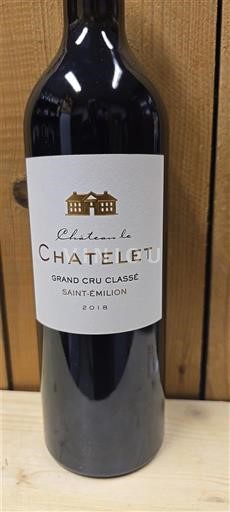 Bordeaux Saint-Émilion Grand Cru Château Le Chatelet 2018