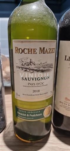 Languedoc și Roussillon Vin de Pays d'Oc Roche Mazet Sauvignon 2018
