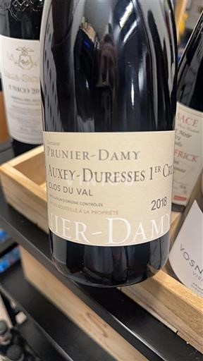 Burgundia Auxey-duresses Premier Cru Domaine Prunier-Damy Clos du Val 2018