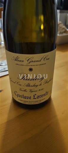 Alsace Määrittelemätön Grand Cru Gustave Lorentz Grand Cru Altenberg de Bergheim Vieilles Vignes 2020