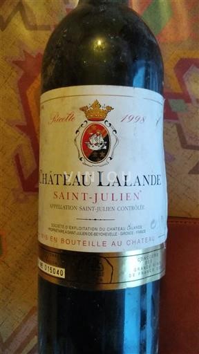 Bordeaux Saint-Julien Château Lalande 1998