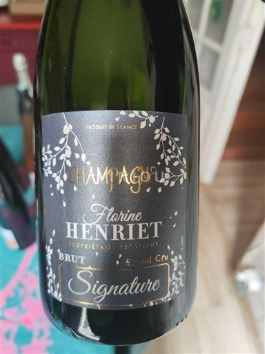 Champagne Șampanie Florine Henriet Signature Nemilésimat