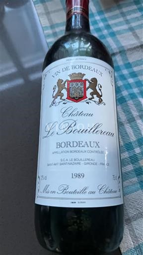 Bordeaux Château Le Bouillerau 1989