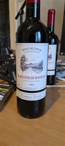 Bordeaux Blaye-Côtes-de-Bordeaux Château La Belle Bergerie Petit Bellair 2023