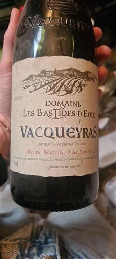 Rona dolina Vacqueyras Domaine Les Bastides d'Eole 2000