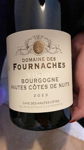 Wijnen Rouge sec Domaine Fournaches 2023 Frankrijk Bourgondië Hautes Côtes de Nuits AOC