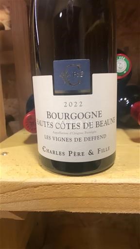 Burgundia Hautes Côtes de Beaune Charles Père & Fille Les Vignes de Deffend 2022