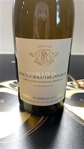Burgundia Mâcon-Solutré-Pouilly Domaine Pascal Renaud 2024