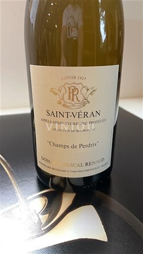Burgundia Saint-Véran Domaine Pascal Renaud Champs de Perdrix 2024