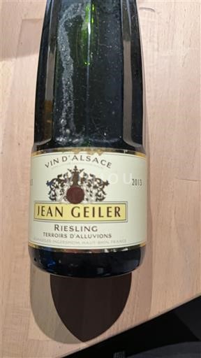 Alsacia Jean Geiler Terroirs d'Alluvions 2013