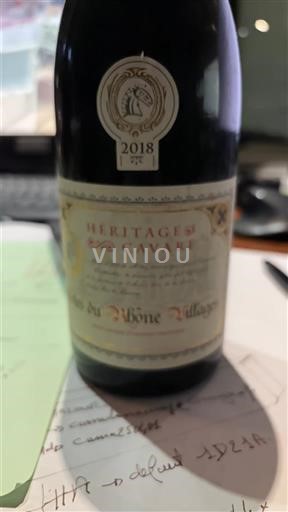 Valea Ronului Côtes-du-rhône-villages Cavare Héritages 2018