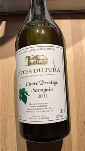 Jura Côtes-du-Jura Domaine La Croix de Marche Prestige Savagnin 2011